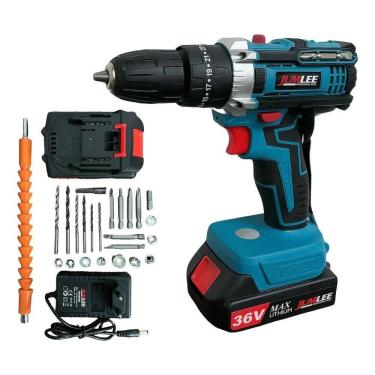 Imagem de Parafusadeira Furadeira Impacto 2 Baterias Profissional 36V