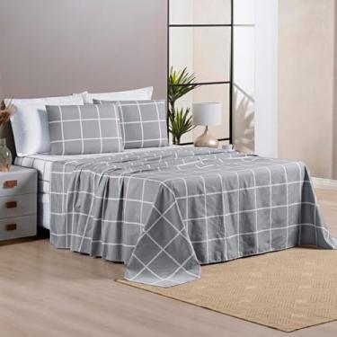 Imagem de Jogo de Cama Austin King 04 Peças Cinza, Bia Enxovais