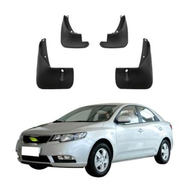 Imagem de 4 Pces Para-Lamas para Automóveis, Protetor de Lama Resistente do Respingo Plástico de Proteção Reforçada compatível com Kia Forte Cerato K3 2009 2010 2012 2013