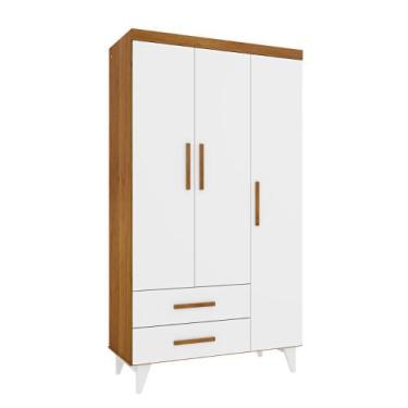 Imagem de Guarda Roupa Infantil 3 Portas Aconchego Tcil - Tcil Móveis, Cinamomo/