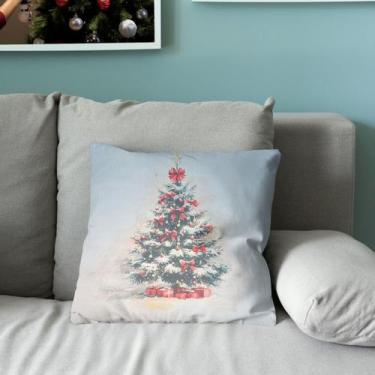 Imagem de Capas De Almofada Para Sala Quarto Suede Estampa Papai Noel Natal Nata