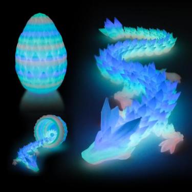 Imagem de Decorativo Dragon Egg Flavery impresso em 3D com 12 dragões no interio