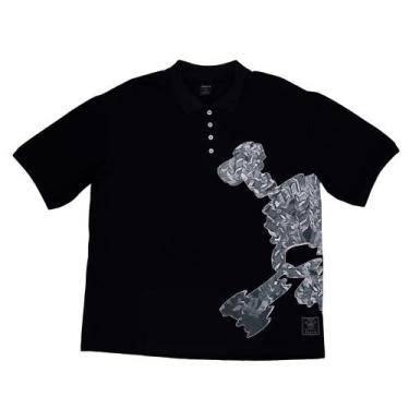 Imagem de Camiseta Polo Oakley Back to Skull Tee, Blackout, M