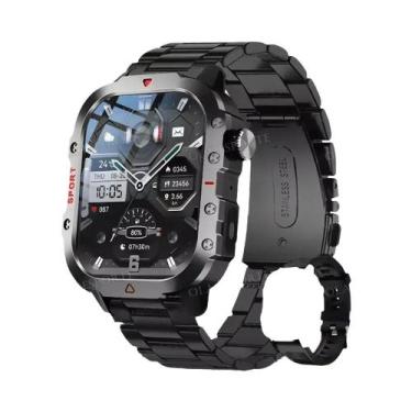 Imagem de Relógio Inteligente Militar Masculino À Prova D'Água Com GPS, Bluetoot