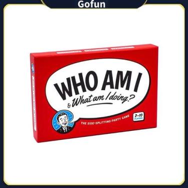 Imagem de Jogo de tabuleiro de cartas Who Am I for Family Party Game