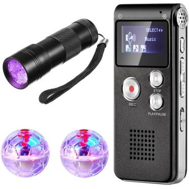 Imagem de Kit de equipamento de caça fantasma Dunzy com gravador de voz e UV