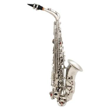 Imagem de Amw Custom Saxofone Alto Niquelado Eb Mib + Estojo + Acessórios