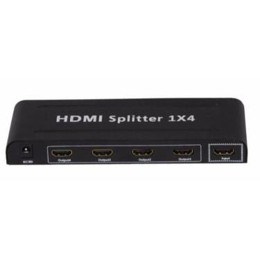 Imagem de Distribuidor De Sinal Splitter Hdmi 1 Entrada 4 Saídas