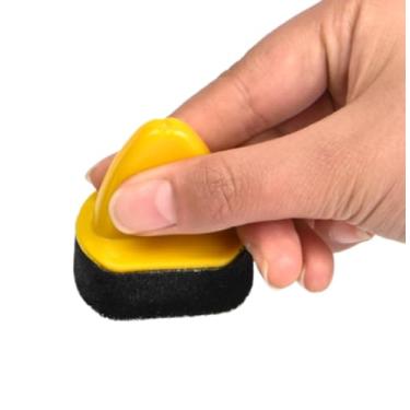 Imagem de YJIUYUANQ Pacote com 6 aplicadores de esponja de couro, pincel aplicador de polimento de sapato - Esponja de polimento de sapatos para brilho e polimento de sapatos