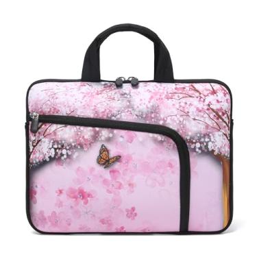 Imagem de Capa para laptop de 11,6 polegadas 12,2 polegadas Chromebook capa para notebook mangas neoprene alça bolsa para homens e mulheres, dois bolsos serve para Apple MacBook Air Samsung Acer HP (lindo