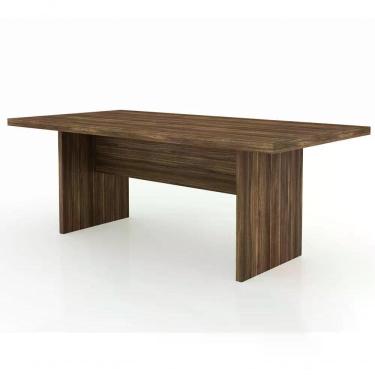 Imagem de Mesa Reunião Para Escritório 200x100 Cm Me4119 Nogal Nogal