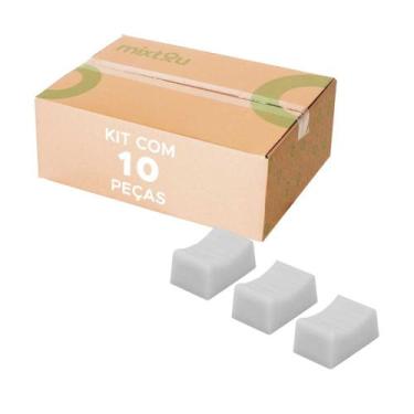 Imagem de 10x Botão Knob Mesa de Som Eixo 2x6mm - Deslizante - Branco - PIX