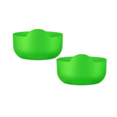 Imagem de Kit 2 Super Bowl Verde Neon 475Ml Plástico Premium