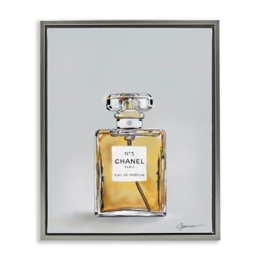 Imagem de Stupell Industries Arte de parede em tela flutuante marrom com perfume de luxo elegante, design de Mary Sparrow, 80 x 63 cm