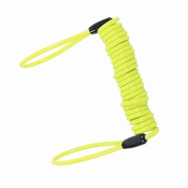 Imagem de Motocicleta Bicicleta Alarme Disco Bloqueio de Segurança Lembrete Cabo Primavera Segurança Moto Prevenção Roubo Laranja (Amarelo)