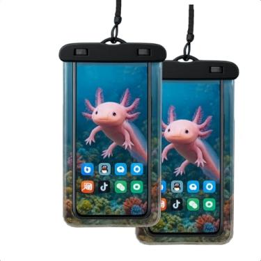 Imagem de 2 Un Capa Case Capinha Prova D'água para celular Impermeável Redmi Iphone 12 13 14 15 Smartphone mergulho praia viagem com Alça Universal Proteção 360º Completa Sensível ao Toque Premium Essor Lab