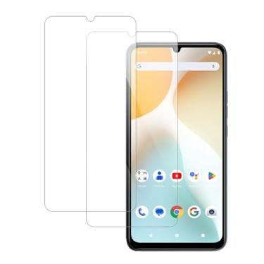 Imagem de HUKWIMO [Pacote com 2] Protetor de tela para BLU G64L, vidro temperado 9H, à prova de estilhaçamento, resistente a arranhões, sem bolhas, clareza HD