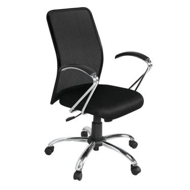 Imagem de Cadeira Para Escritório Inclinável Londres Diretor Cromada