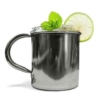 Imagem de Caneca Moscow Mule Lisa Drink Top Aço Inox Premium 420ml Inox