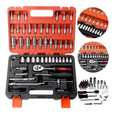 Imagem de Caixa Ferramenta  Kit 53 Peças Aço Cromo Vanádio Resistente id537 - Ge