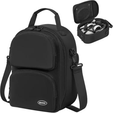 Imagem de IBVIVIC Estojo De Transporte Para Oculus Quest 2/Meta 3/Quest 3S Hard Fits Pro Headset, Acessórios Controles Toque E Armazenamento Viagem (Preto)