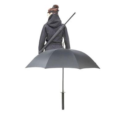 Imagem de Guarda Chuva Automático Cosplay Katana Samurai com Capa de Transporte 