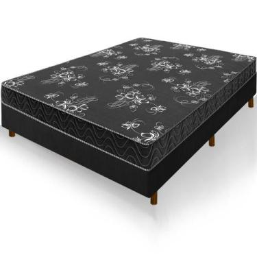 Imagem de Cama Box Viúva Colchão Andes Espuma D20 128x188x51cm - Nanna Colchões