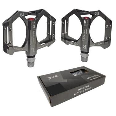 Imagem de Pedal Bike Bicicleta Mpeda Mtb Rolamento Rosca Grossa Cinza