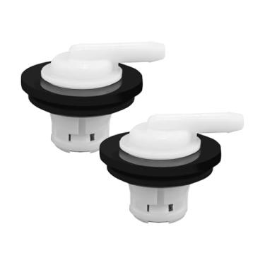 Imagem de QKYS 2 peças de válvula de ventilação do tanque de combustível com kit de ilhós, válvula de rolagem de ventilação do tanque de gás compatível com Jeep Wrangler Ford 1980-1996 F150 F250, 1980-1997 F350