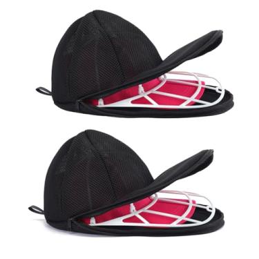 Imagem de Aurevella Limpador de chapéus de gaiola de arruela de chapéus, limpador de chapéus para bonés de beisebol para máquina de lavar ou máquina de lavar louça, adequado para tampas planas e curvas (pacote