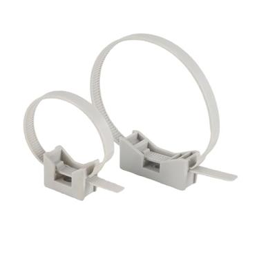 Imagem de ACATMOON Suporte De Parede Para Tubos Com Abraçadeiras Plástico, 11", Suspensão Em Pvc Encanamento, Conduíte Elétrico, Braçadeiras Serviço Pesado (Pacote 50 Unidades)