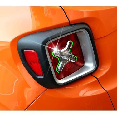Imagem de Moldura Aplique Cromado Lanterna Jeep Renegade 2015 a 2022