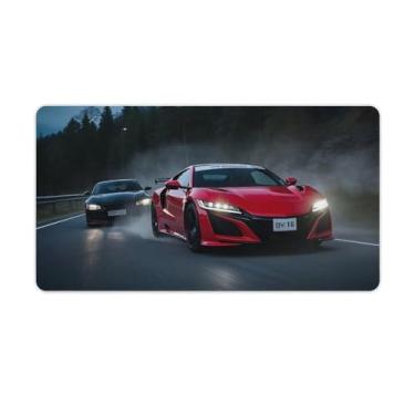 Imagem de HouLaiZhe NSX Vs R34 Racing Cool JDM Gaming Mouse Pads JDM Car Desk Pads Grandes Mousepads para Desktop Keyboard Computer Mat40X75cm