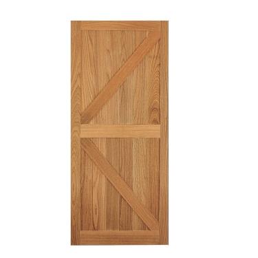 Imagem de Porta de Madeira Maciça Tauari 210x92x3,3 Celeiro Jomadi Natural