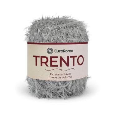 Imagem de Linha Euroroma Trento 200g 101m Cores Tricô Crochê Cinza - 0270