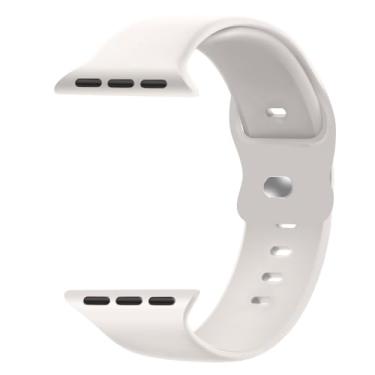 Imagem de Pulseiras esportivas compatíveis com Apple Watch séries SE 11, 10, 9, 8, 7, 6, 5, 4, 3, 2 e 1 de 38 mm, 40 mm, 40 mm, 41 mm, 42 mm, 45 mm, 49 mm e 46 mm, para homens e mulheres (Starlight, 49/46/45/44