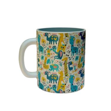 Imagem de Caneca Xícara de Café em Porcelana 300ml Com Desenho Infantil Fantasia