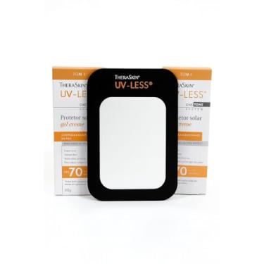 Imagem de THERASKIN - KIT Com 2 Protetores Solar Facial Theraskin UV-LESS TOM 1 + Espelhinho exclusivo