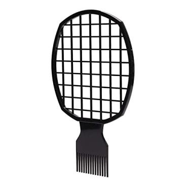 Imagem de Cosiki Pente de Cabelo Afro Encaracolado Masculino para Cachos Naturais Fofos, Ferramenta de Cabeleireiro para Permanente de Folha de Estanho, Design Em Forma de Rede, Dente de Pente Liso, Resistente a Altas Temperaturas, Adequado para Modelagem de Cabelo Seco