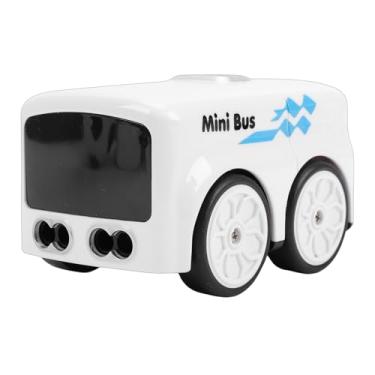 Imagem de Depisuta Ônibus de brinquedo de controle remoto, 4 Modos Inteligentes Interativos Sensor infravermelho Controle Gestual Inteligente RC ônibus brinquedo com luz de expressão LED (Branca)