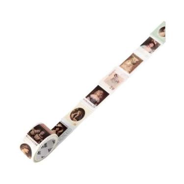 Imagem de Fita Adesiva Decorativa Washi Tape Retrô Vintage Com Tema De Café Para