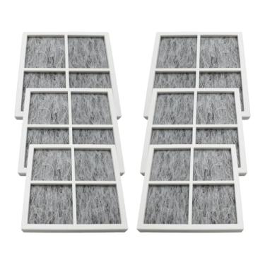 Imagem de Pacote com 6 filtros de ar de geladeira para eliminação de odor – Serve para modelos LG (LFXC24726D, LFXS26973S, LFXS27566S, LMXS27626S, LFXS29626S, LMXS27766S, LSFD2591ST) – Carbono ativado + esponja