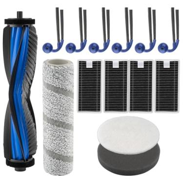 Imagem de Pacote com 14 peças de reposição X11 OmniCyclone para Ecovacs Deebot X11 OmniCyclone Robot Vacuum, 1 escova de rolo, 1 esfregão de rolo