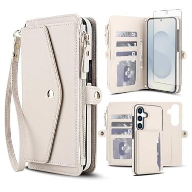 Imagem de Capa de telefone para Samsung Galaxy S25 Plus S25+ 5G capa carteira compatível com Magsafe RFID protetor de tela transversal alça flip suporte cartão slot celular S25Plus 25S + S 25 25+ SM-S936U Off