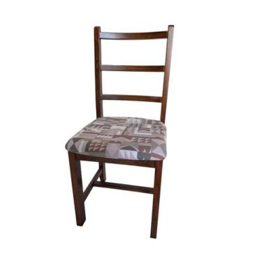 Imagem de Cadeira De Jantar Com Assento Estofado 820 - Imbuia - Arysson Móveis, 