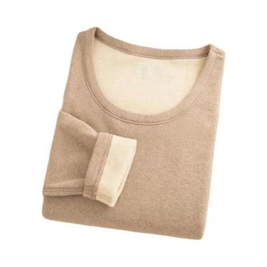 Imagem de Conjunto De Roupa Térmica De Lã E Seda Para Homens E Mulheres, Calças 