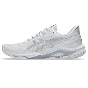 Imagem de ASICS Tênis feminino Netburner Ballistic Ff 4, Branco/prata pura, 36