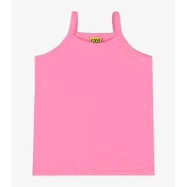 Imagem de Regata De Alça Infantil Feminina Rovi Kids Rosa-Feminino