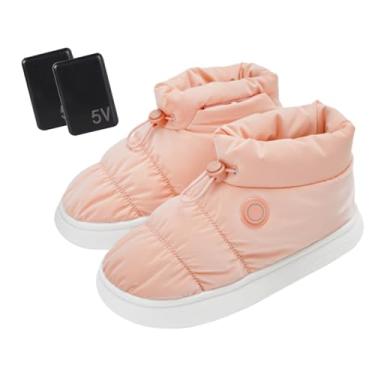Imagem de Sapatos de aquecimento elétrico,Sapatos de aquecimento para pés - isolados elétricos recarregáveis ​​unissex - elétricos para aquecer os pés, sapatos térmicos para os, inverno conf