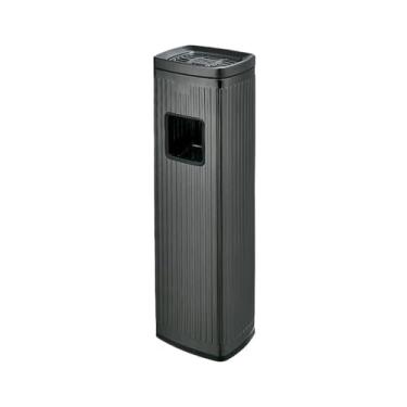 Imagem de Eliminação de pontas de cigarro Caixa de cigarros aço inoxidável para lobby hotel, coluna cinzas pé para entrada elevador comercial(Preto)